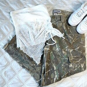 Camo Wide Leg Pants